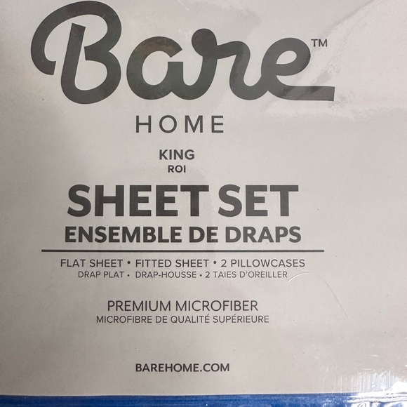 Microfiber Blue Sheet Set. King size. - Picture 2 of 7